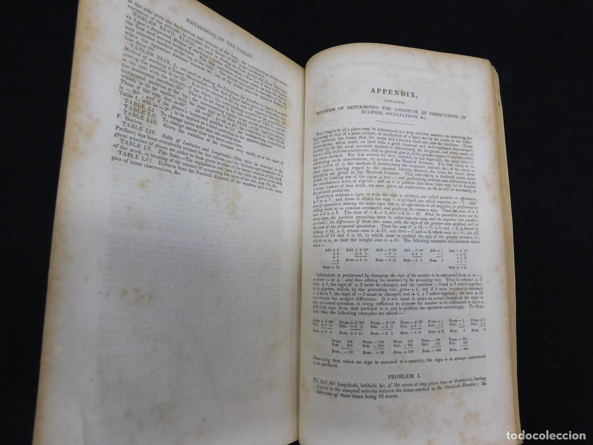Libros antiguos: THE NEW AMERICAN PRACTICAL NAVIGATOR - NATHANIEL BOWDITCH - 1839 - Foto 12