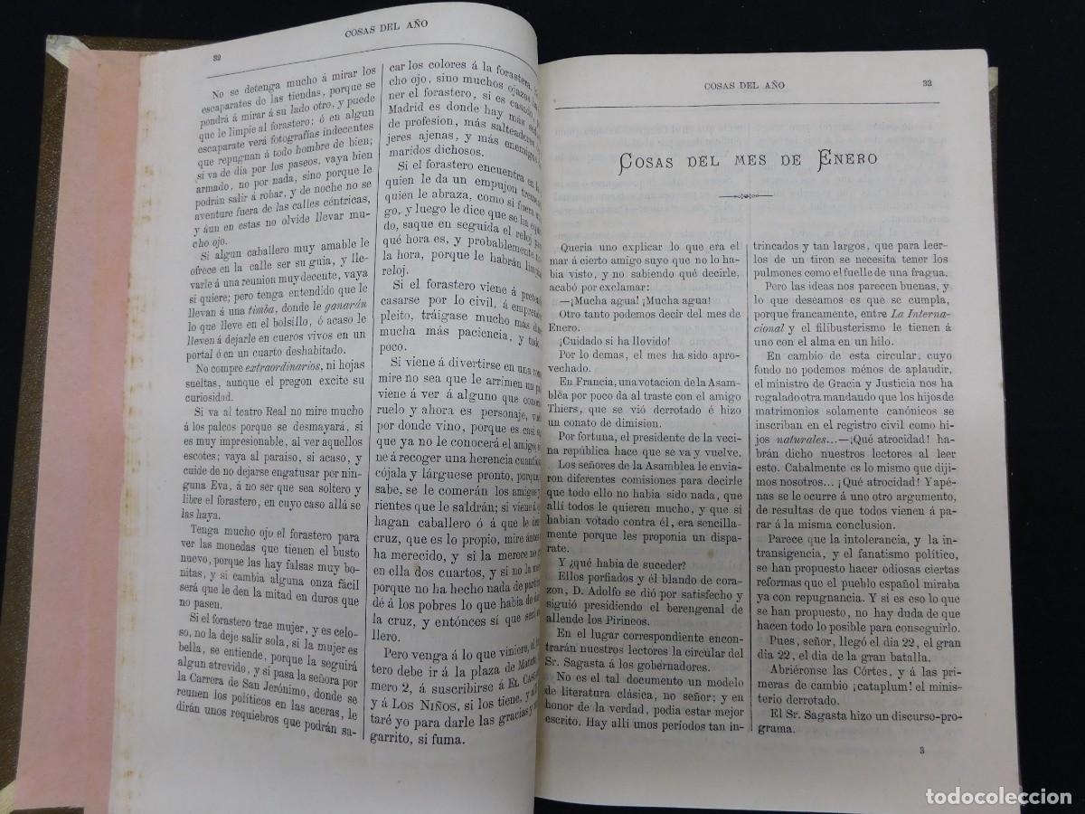 Libros antiguos: COSAS DEL A&Ntilde;O 1872 - CARLOS FRONTAURA - Foto 3