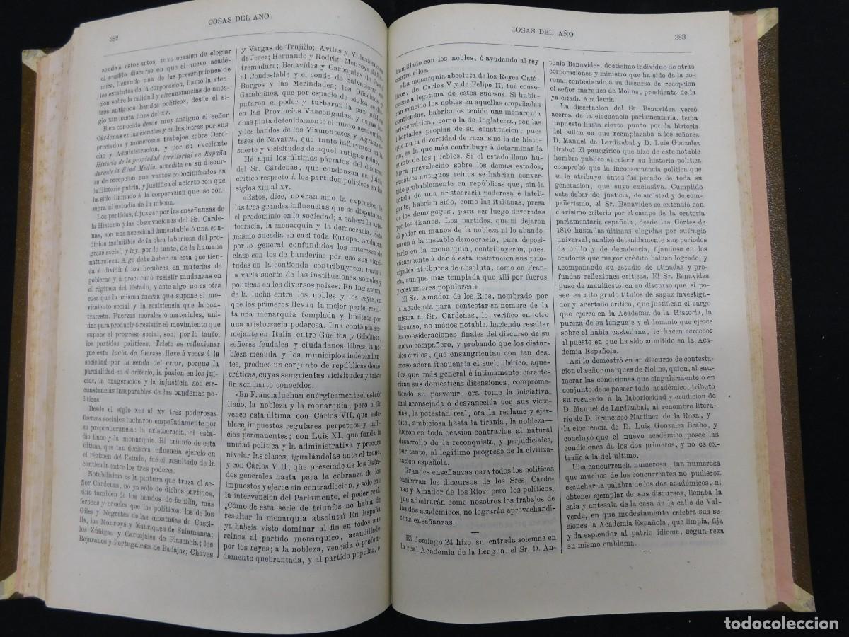 Libros antiguos: COSAS DEL A&Ntilde;O 1872 - CARLOS FRONTAURA - Foto 7