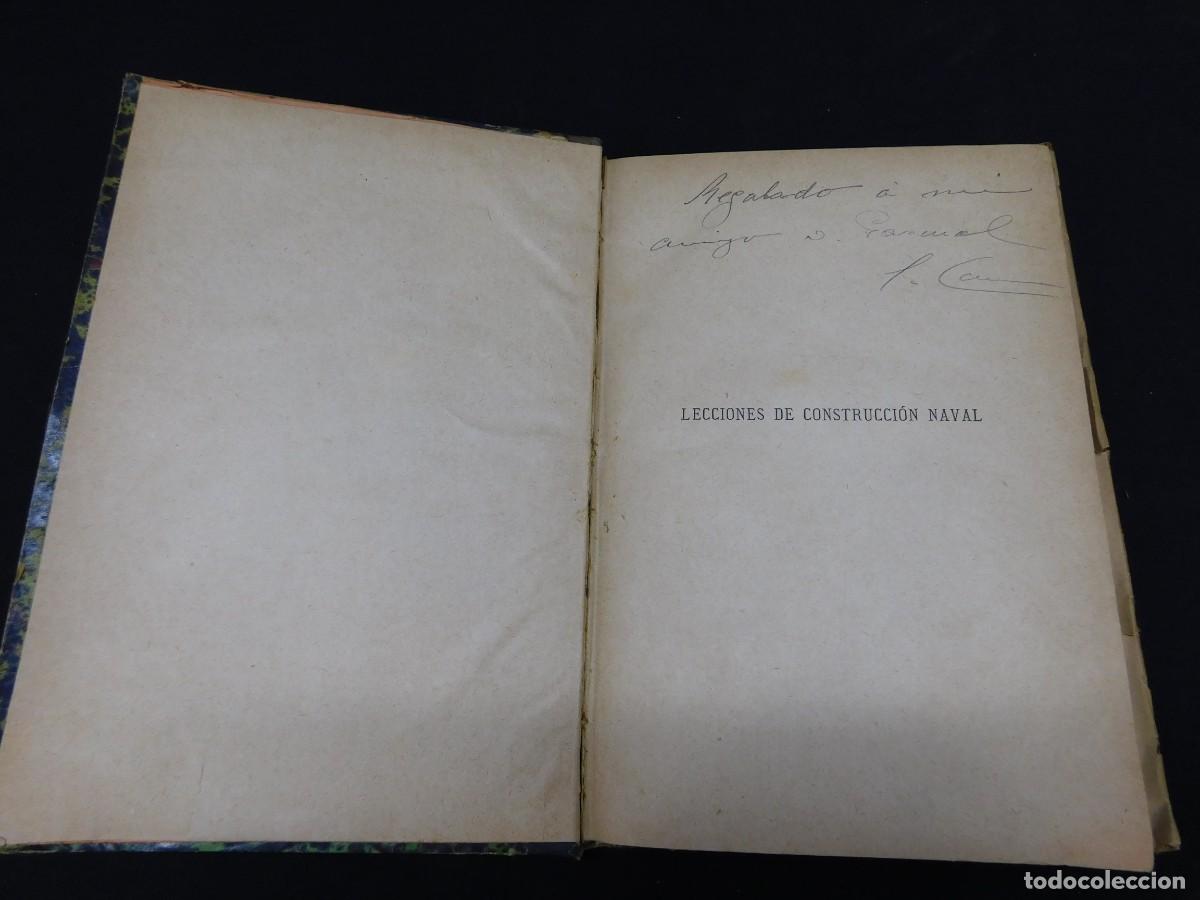 Libros antiguos: LECCIONES DE CONSTRUCCI&Oacute;N NAVAL - 1892 - Foto 4