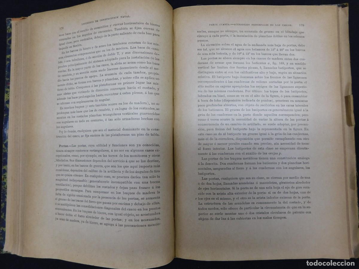 Libros antiguos: LECCIONES DE CONSTRUCCI&Oacute;N NAVAL - 1892 - Foto 11