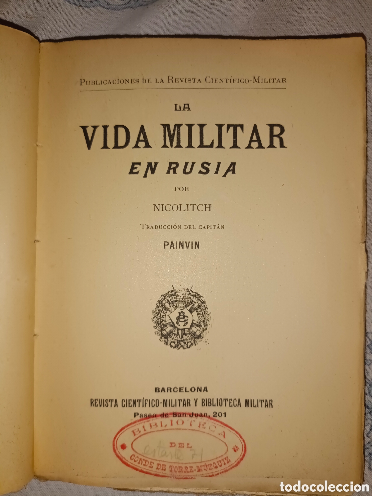 Libros antiguos: Vidal militar en Rusia A&ntilde;o 1904 - Foto 2