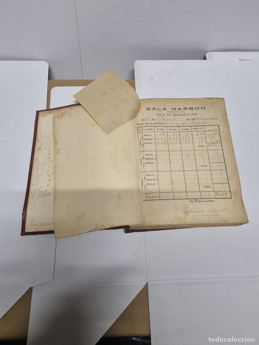 Libros antiguos: Libro de recaudaci&oacute;n de la sala Narb a&ntilde;o 1937 al 1938 - Foto 7