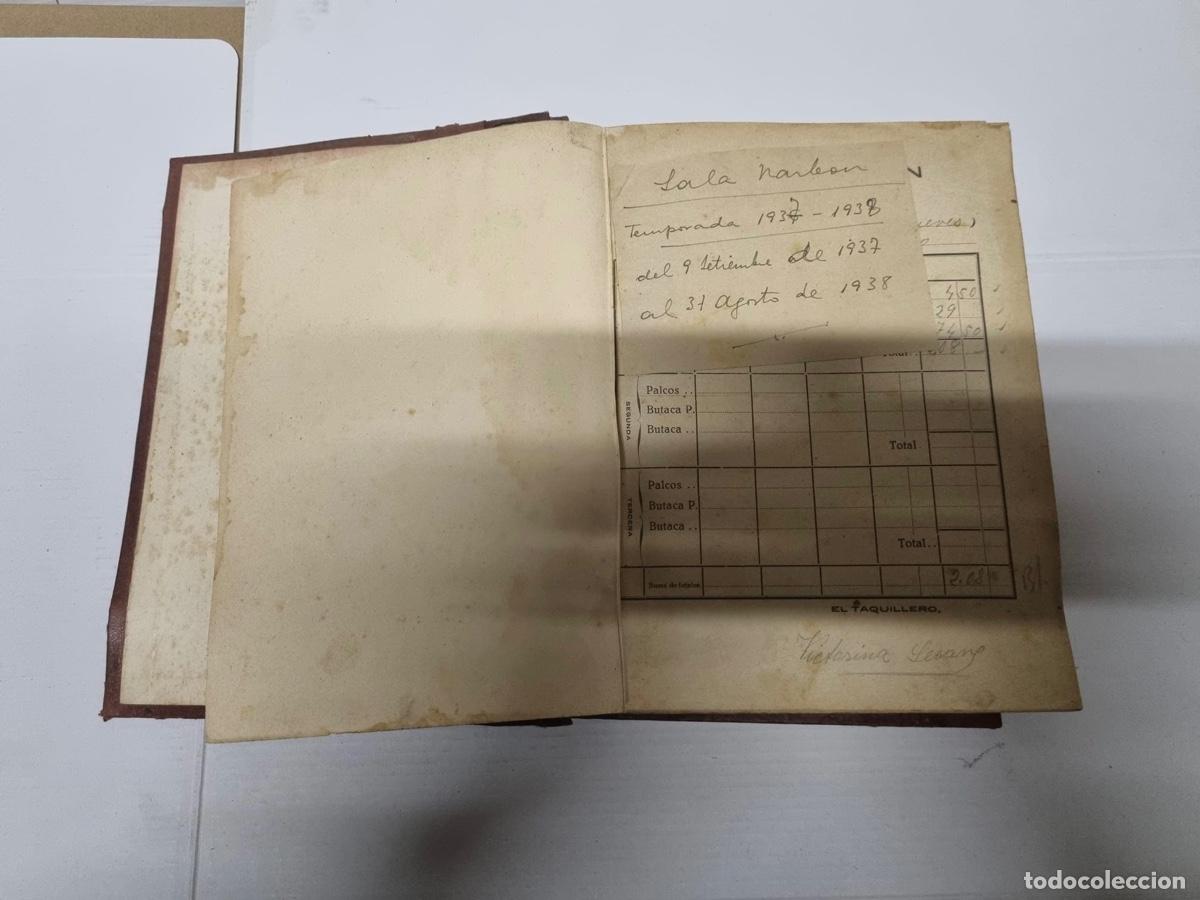 Libros antiguos: Libro de recaudaci&oacute;n de la sala Narb a&ntilde;o 1937 al 1938 - Foto 8