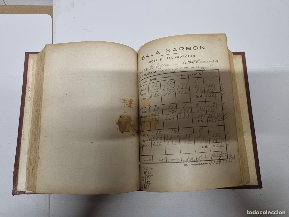 Libros antiguos: Libro de recaudaci&oacute;n de la sala Narb a&ntilde;o 1937 al 1938 - Foto 9