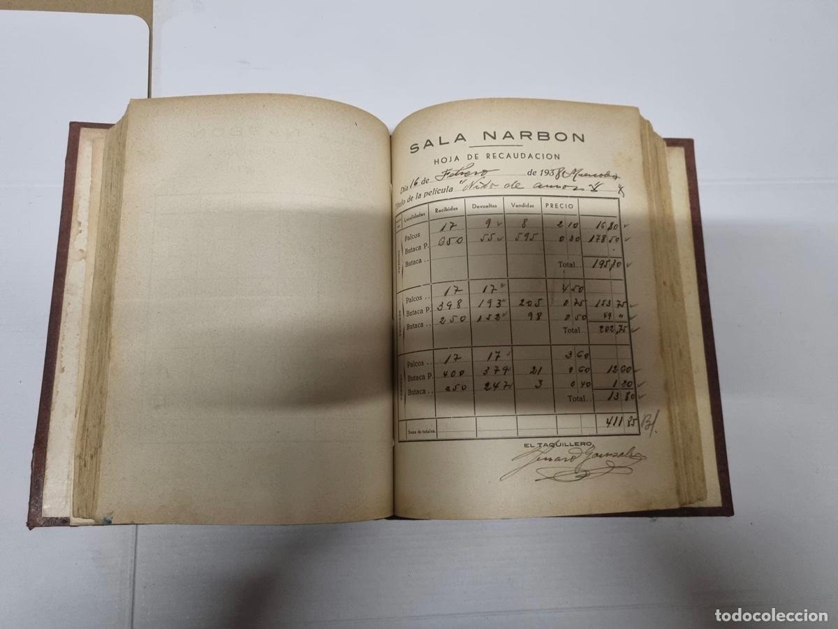 Libros antiguos: Libro de recaudaci&oacute;n de la sala Narb a&ntilde;o 1937 al 1938 - Foto 10