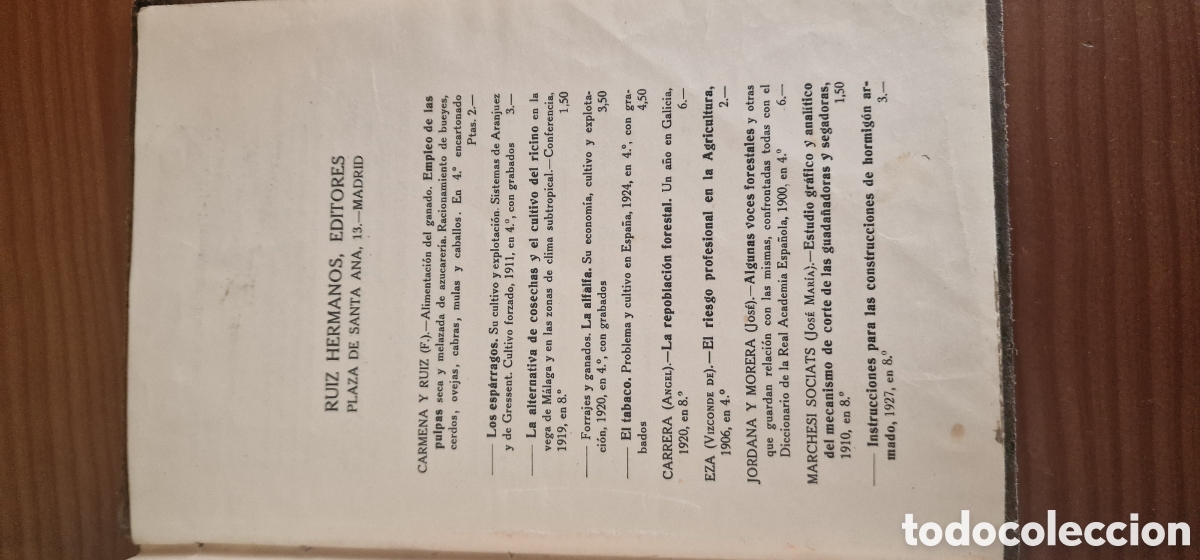 Libros antiguos: Ganader&iacute;a - D. Jos&eacute; M&ordf; de Soroa y Pineda - Foto 14