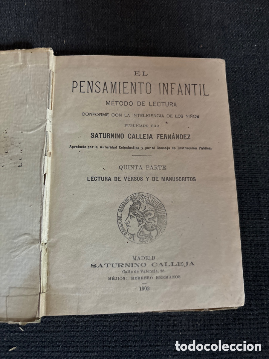 Libros antiguos: Lectura y versos y de manuscritos. - Foto 3