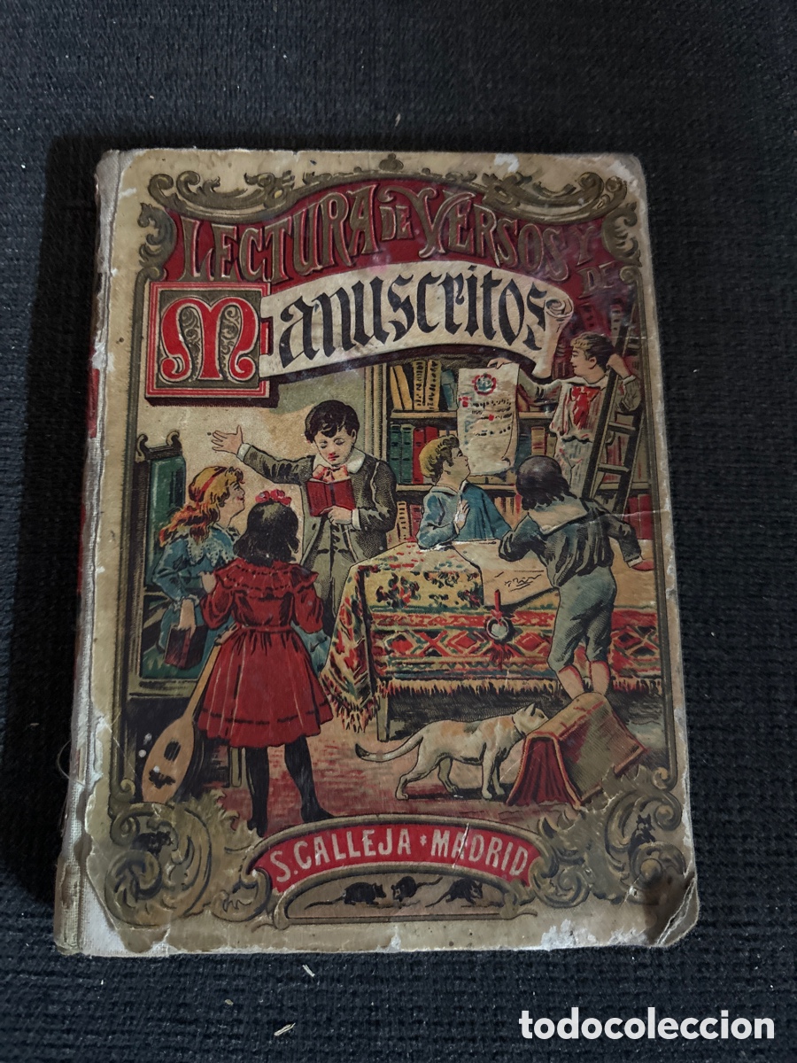 Libros antiguos: Lectura y versos y de manuscritos. - Foto 1