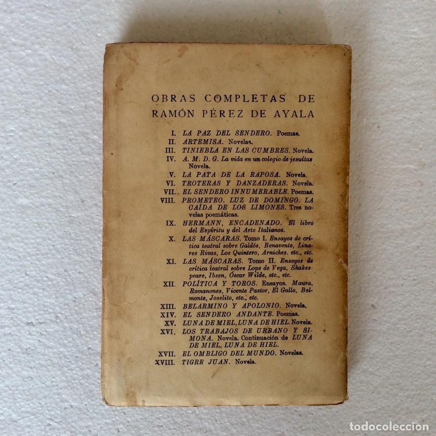 Libros antiguos: Belarmino y Apolonio, P&eacute;rez De Ayala. 1924 - Foto 2