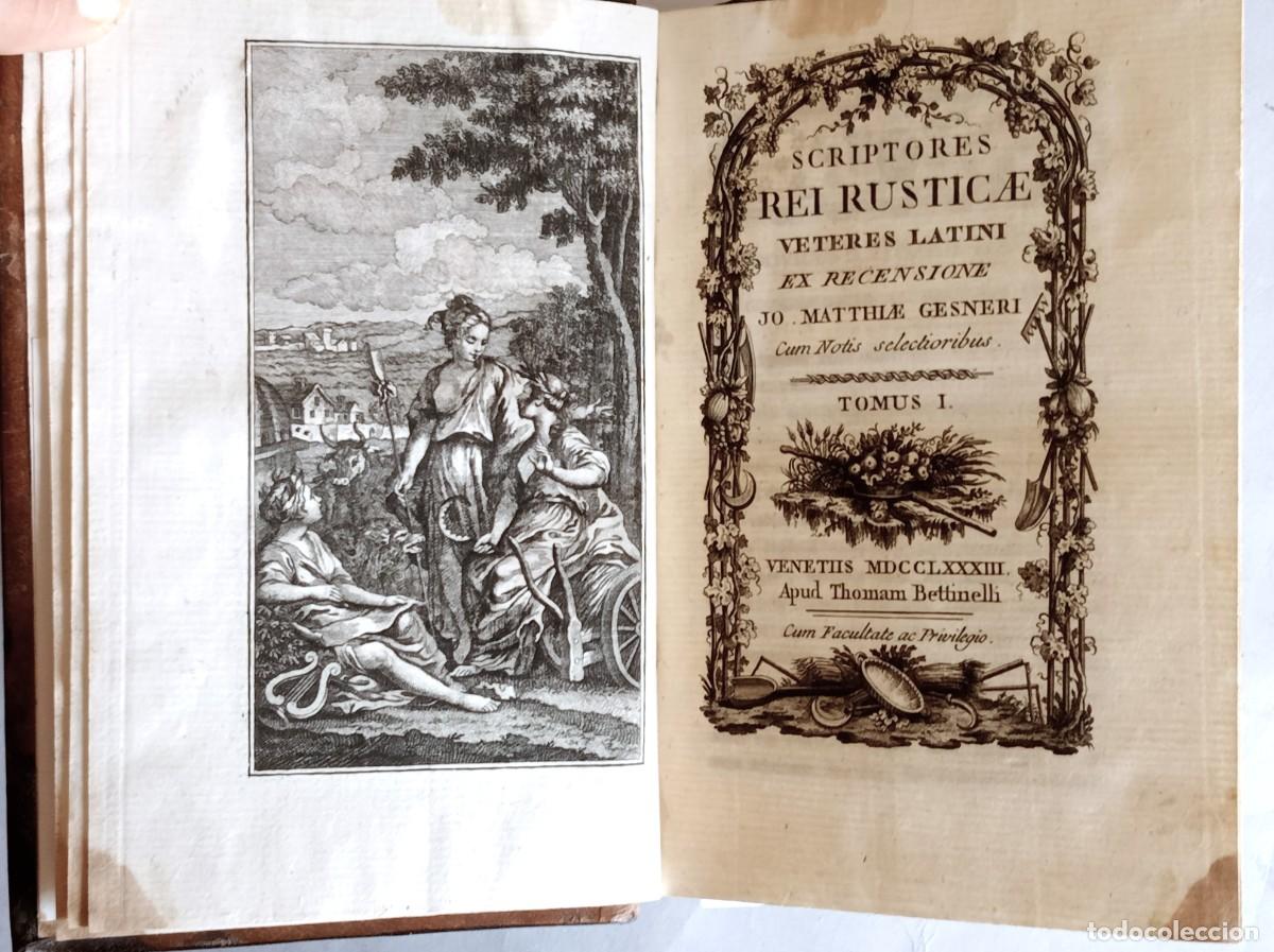 Libros antiguos: SCRIPTORES REI RUSTICAE. TOMO I - Foto 2