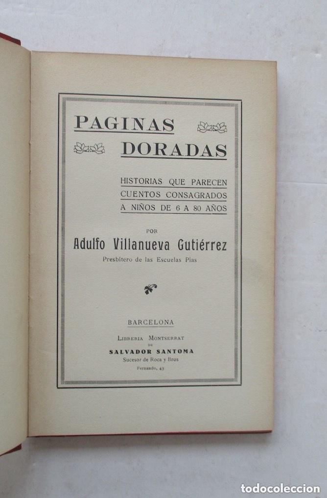 Libros antiguos: PAGINAS DORADAS - BIBLIOTECA ESMERALDA - Foto 2