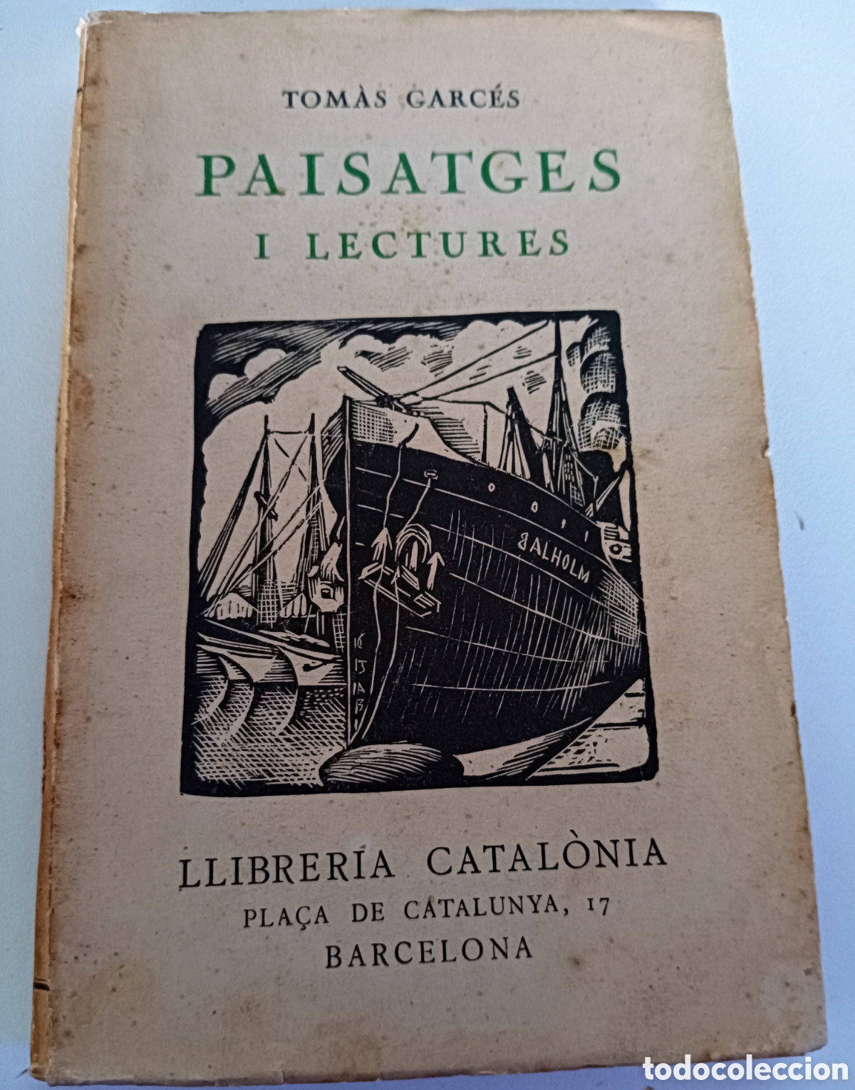Libros antiguos: Libro en catal&aacute;n PAISATGES I LECTURES con complementos en papel de la &eacute;poca. TOM&Agrave;S GARC&Eacute;S. 1926. - Foto 2