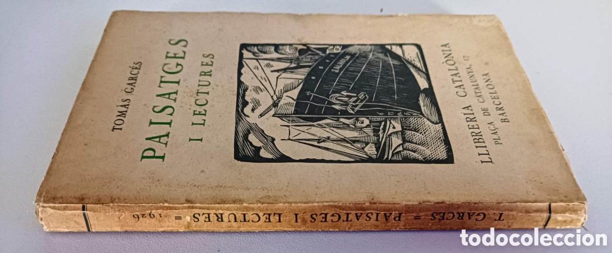 Libros antiguos: Libro en catal&aacute;n PAISATGES I LECTURES con complementos en papel de la &eacute;poca. TOM&Agrave;S GARC&Eacute;S. 1926. - Foto 3