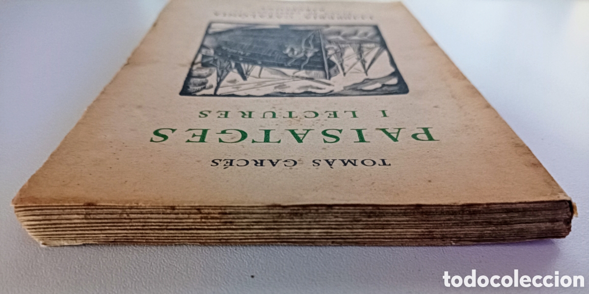Libros antiguos: Libro en catal&aacute;n PAISATGES I LECTURES con complementos en papel de la &eacute;poca. TOM&Agrave;S GARC&Eacute;S. 1926. - Foto 4
