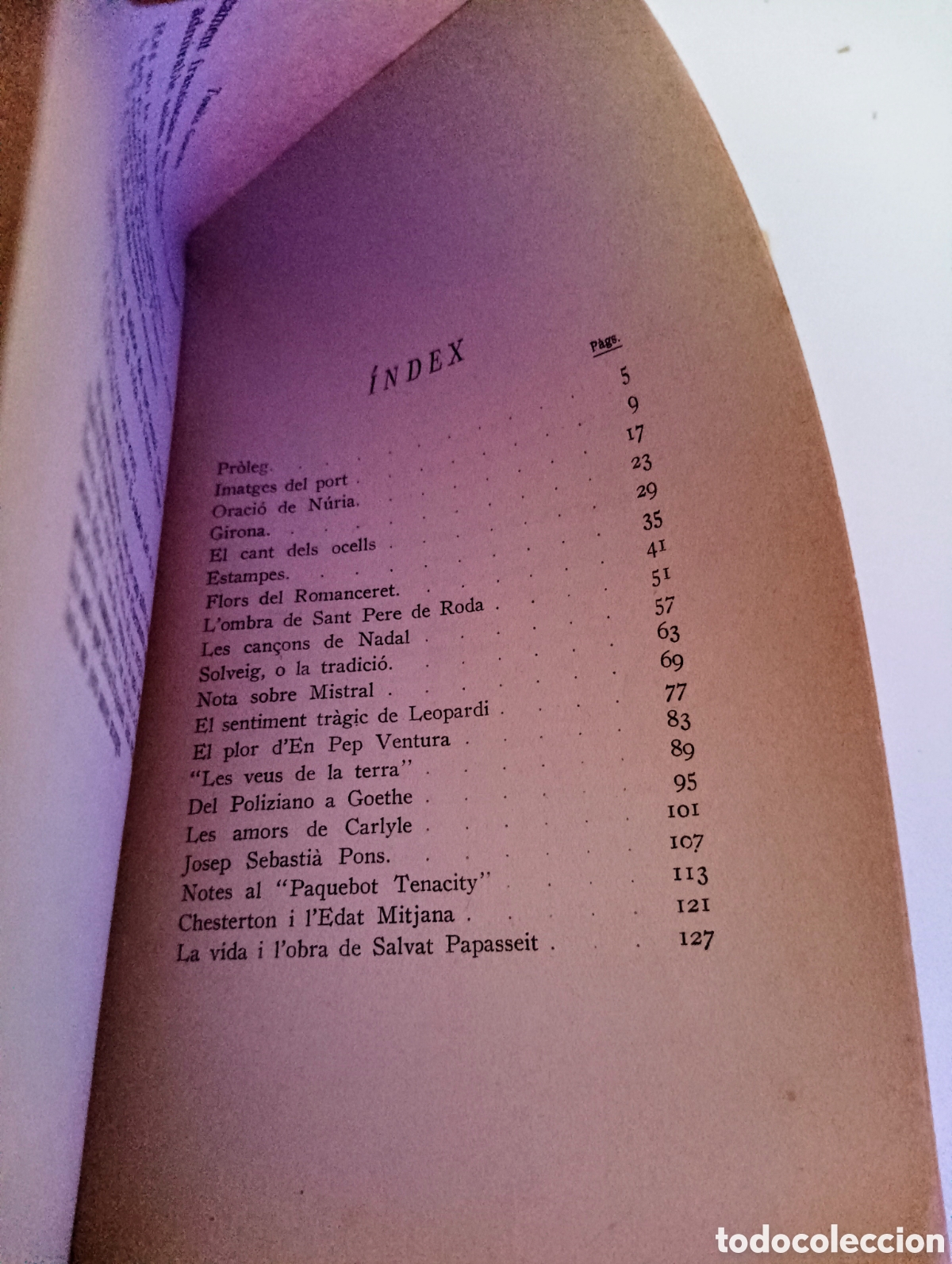 Libros antiguos: Libro en catal&aacute;n PAISATGES I LECTURES con complementos en papel de la &eacute;poca. TOM&Agrave;S GARC&Eacute;S. 1926. - Foto 9
