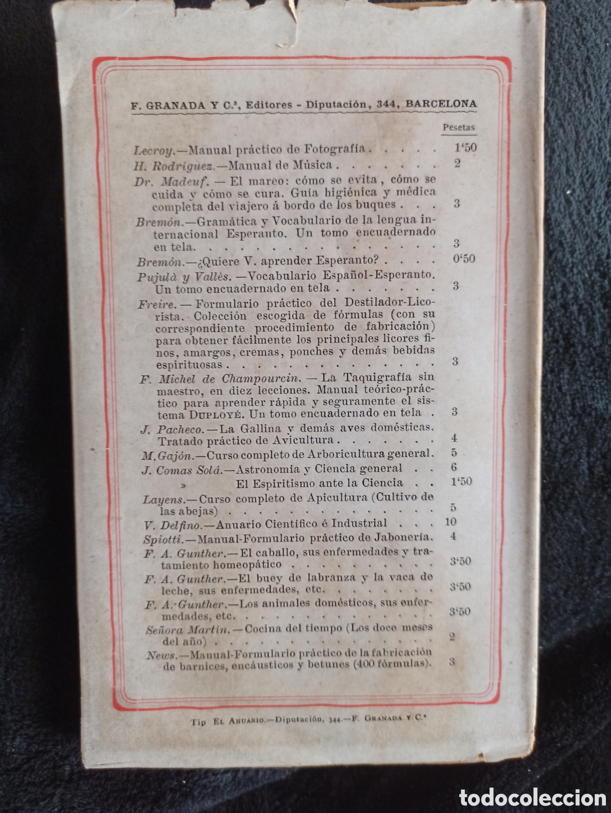 Libros antiguos: Manual del Cantinero - 1909? - Foto 6