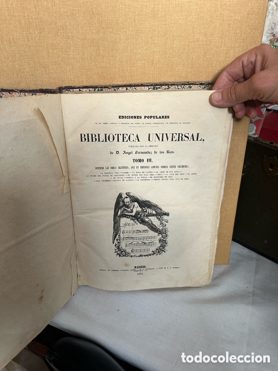 Libros antiguos: BIBLIOTECA UNIVERSAL. FDEZ DE LOS RIOS. 1852 - Foto 2