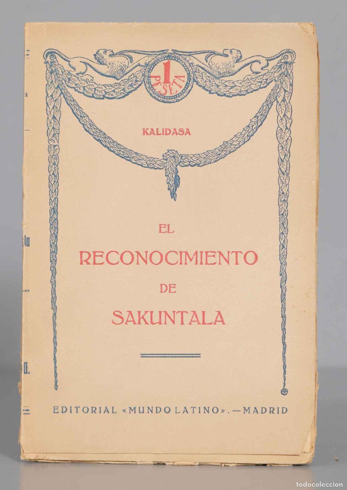 Libros antiguos: EL RECONOCIMIENTO DE SAKUNTALA. KALIDASA - Foto 1
