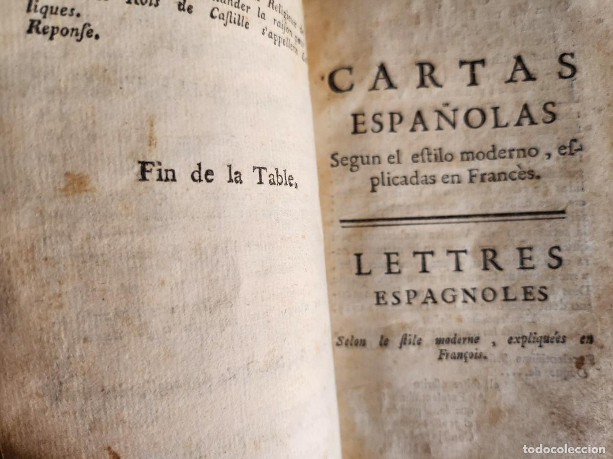 Libros antiguos: CARTAS ESPA&Ntilde;OLAS SEG&Uacute;N EL EFTILO MODERNO, EFPLICADAS EN FRANCES 1747 - Foto 1