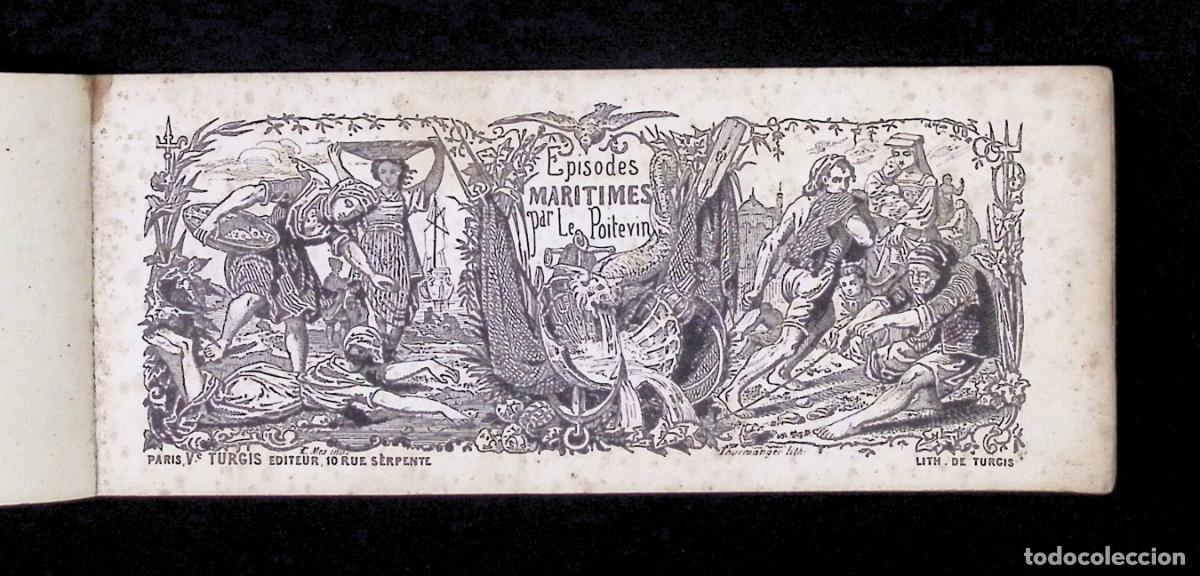 Libros antiguos: EPISODES MARITIMES. - LE POITEVIN [LE POITTEVIN, EUG&Egrave;NE]. - Foto 2