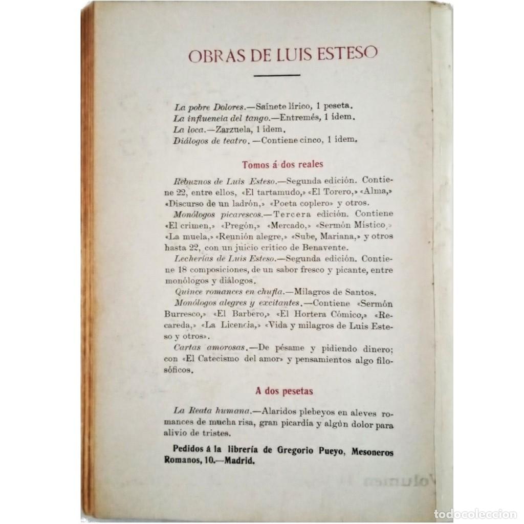 Libros antiguos: ALARIDOS ER&Oacute;TICOS. Esteso, Luis - Foto 2