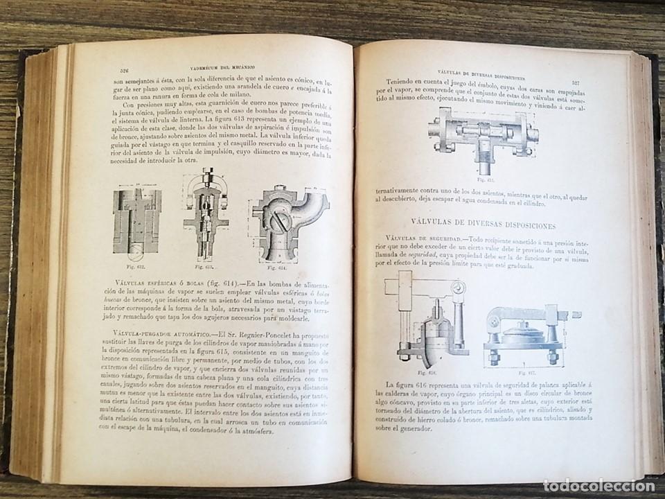 Libros antiguos: ANTIGUO VADEMECUM DEL MEC&Aacute;NICO. 1898 - Foto 3