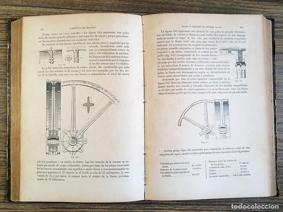 Libros antiguos: ANTIGUO VADEMECUM DEL MEC&Aacute;NICO. 1898 - Foto 4