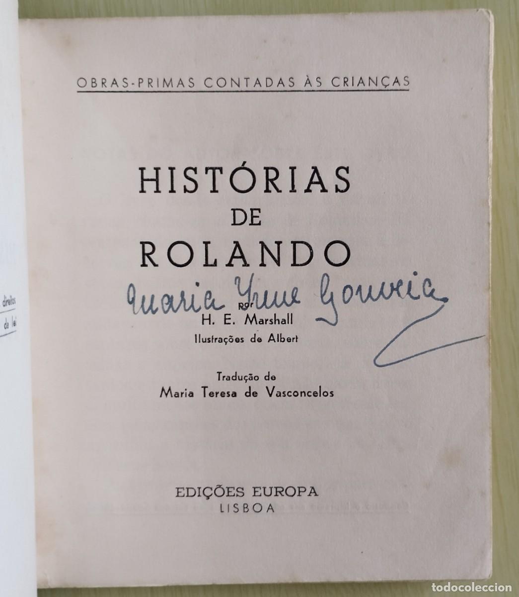Libros antiguos: Hist&oacute;rias de Rolando de H.E. Marshall - Foto 3