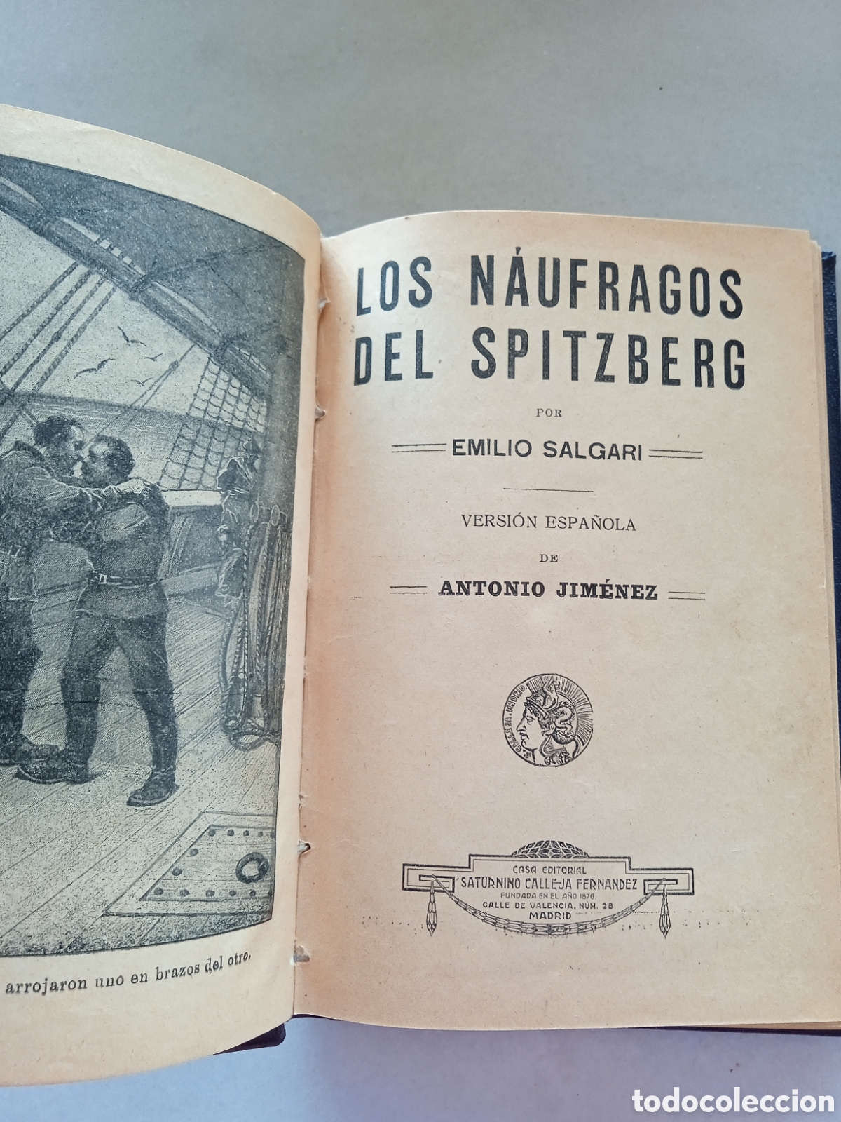 Libros antiguos: Los N&aacute;ufragos del Spitzberg,DIFERENTE,Emilio Salgari - Foto 8