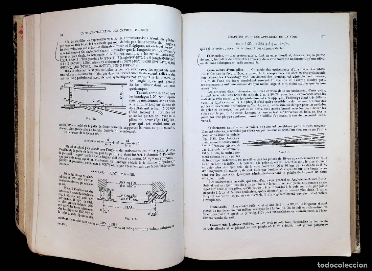 Libros antiguos: COURS DEXPLOITATION DES CHEMINS DE FER. - VANDERRYDT, H., y MINSART, E. - Foto 2