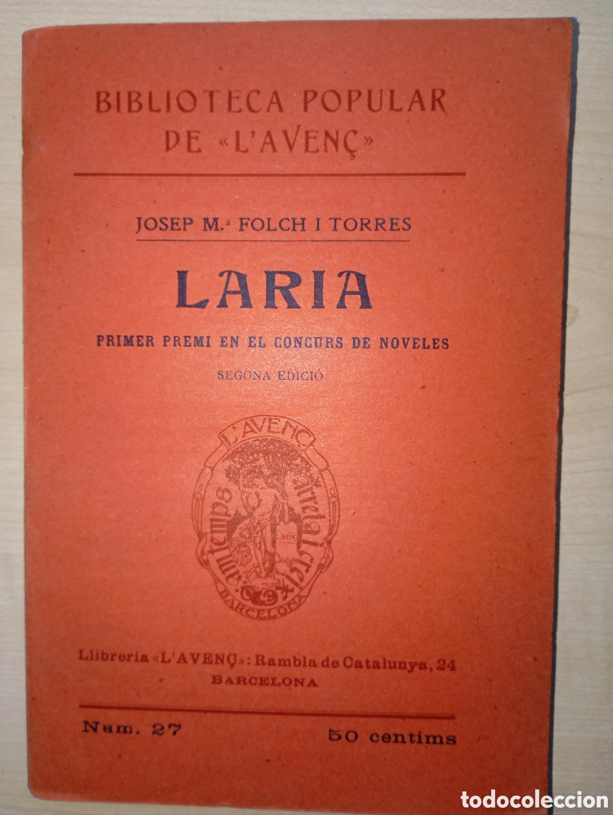Libros antiguos: Josep M. Folch i Torres, Laria