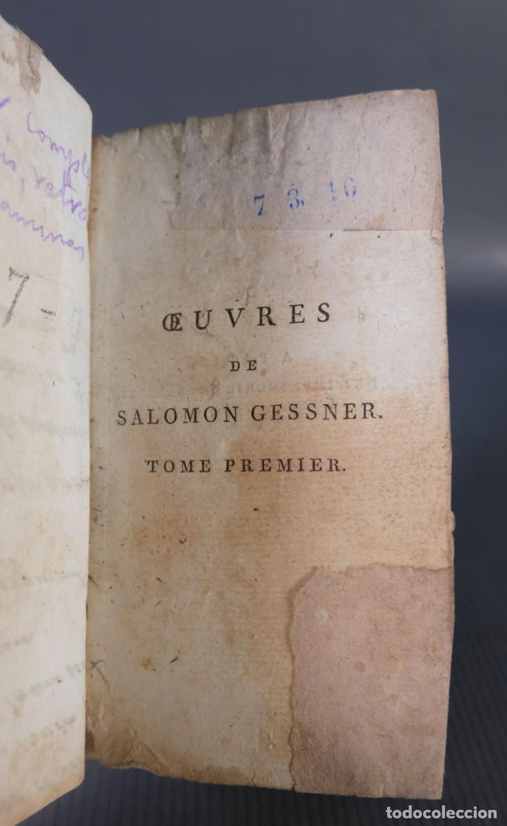 Antiquarische B&uuml;cher: Oeuvres de Salomon Gessner- Salomon Gessner - De l'imprimerie de Grapelet, 1798