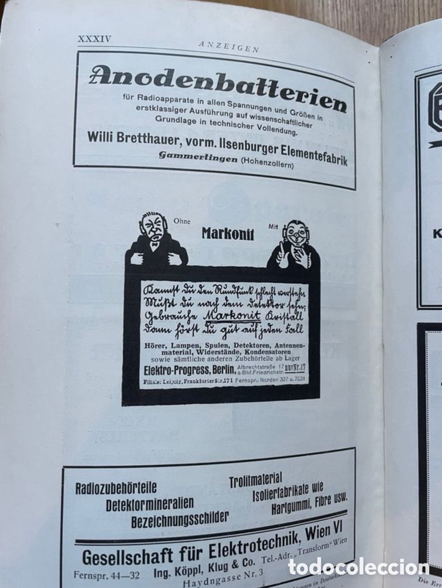 Libros antiguos: DER RADIO-AMATEUR &rdquo;BROAD CASTING&rdquo; 1924 - Foto 7