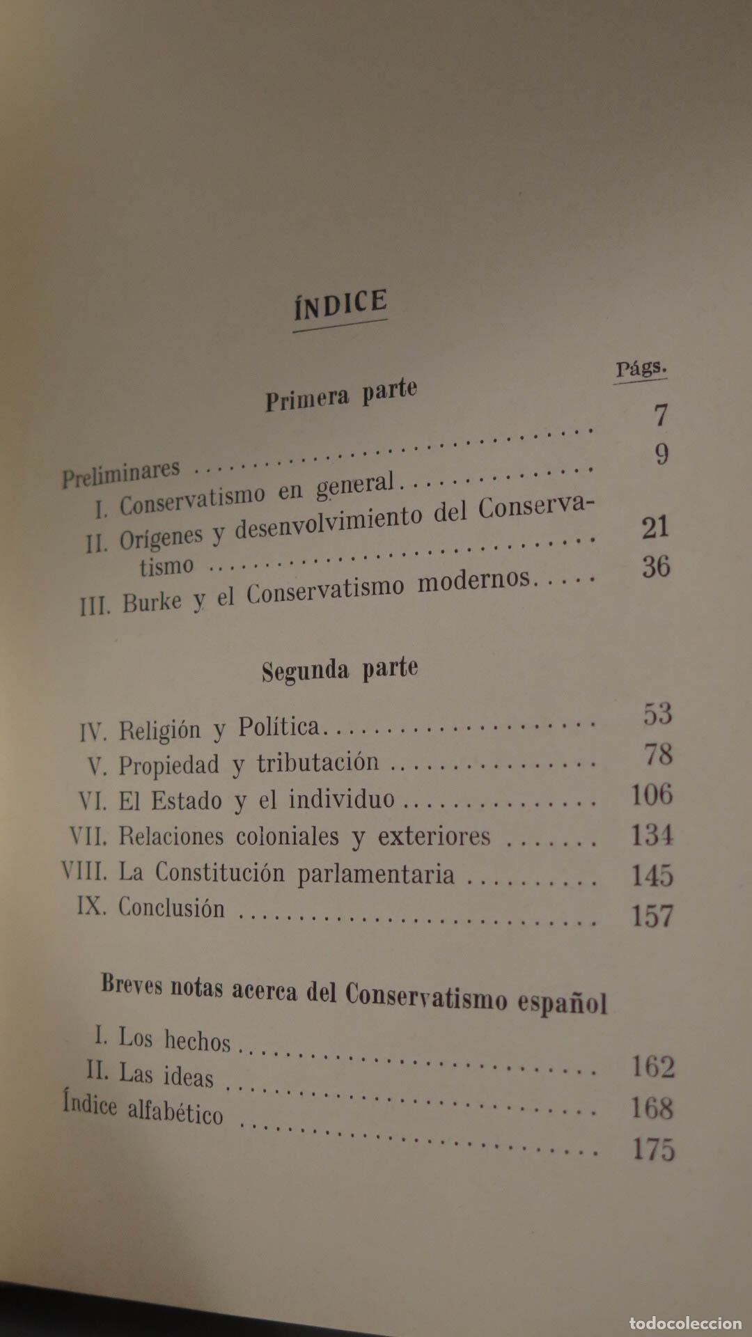 Libros antiguos: CONSERVATISMO. CECIL - Foto 2