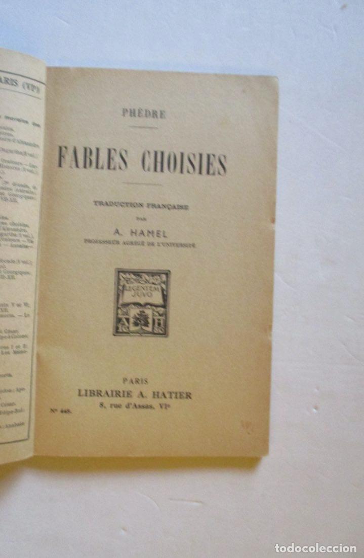 Libros antiguos: FABLES CHOISIES - PHEDRE - Foto 2