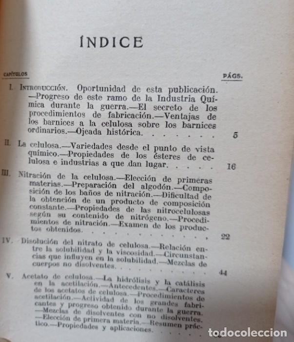 Libros antiguos: TORRONTEGUI, S. de: BARNICES Y ESMALTES A LA CELULOSA. - Foto 2