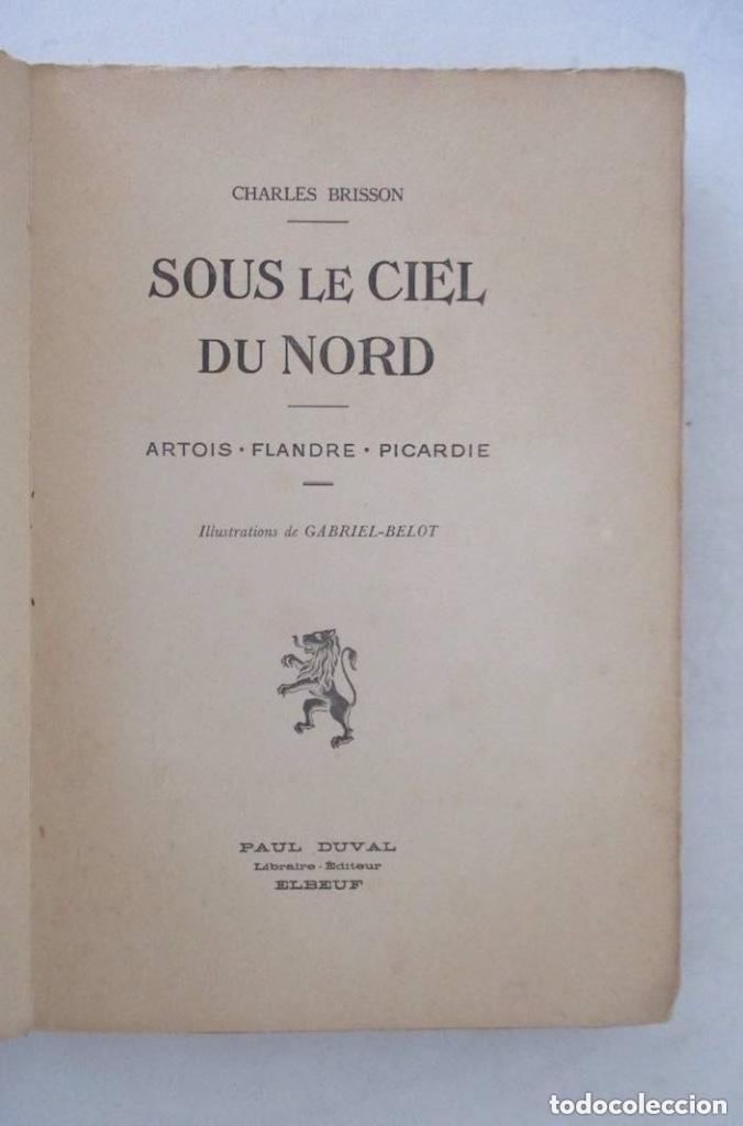 Libros antiguos: SOUS LE CIEL DU NORD, 1931 - Foto 2