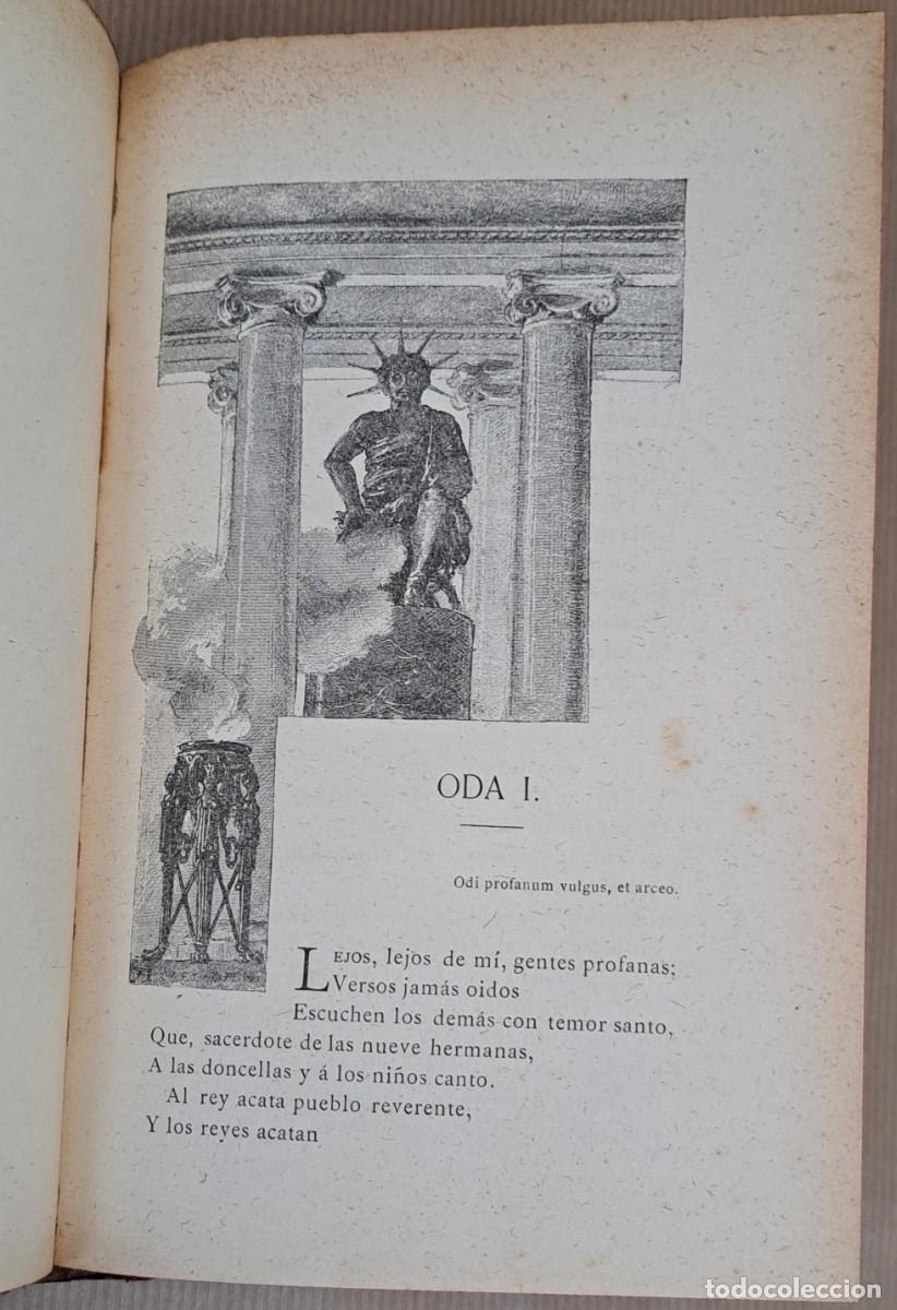 Libros antiguos: Odas de Q. Horacio Flaco a&ntilde;o 1882 - Foto 4
