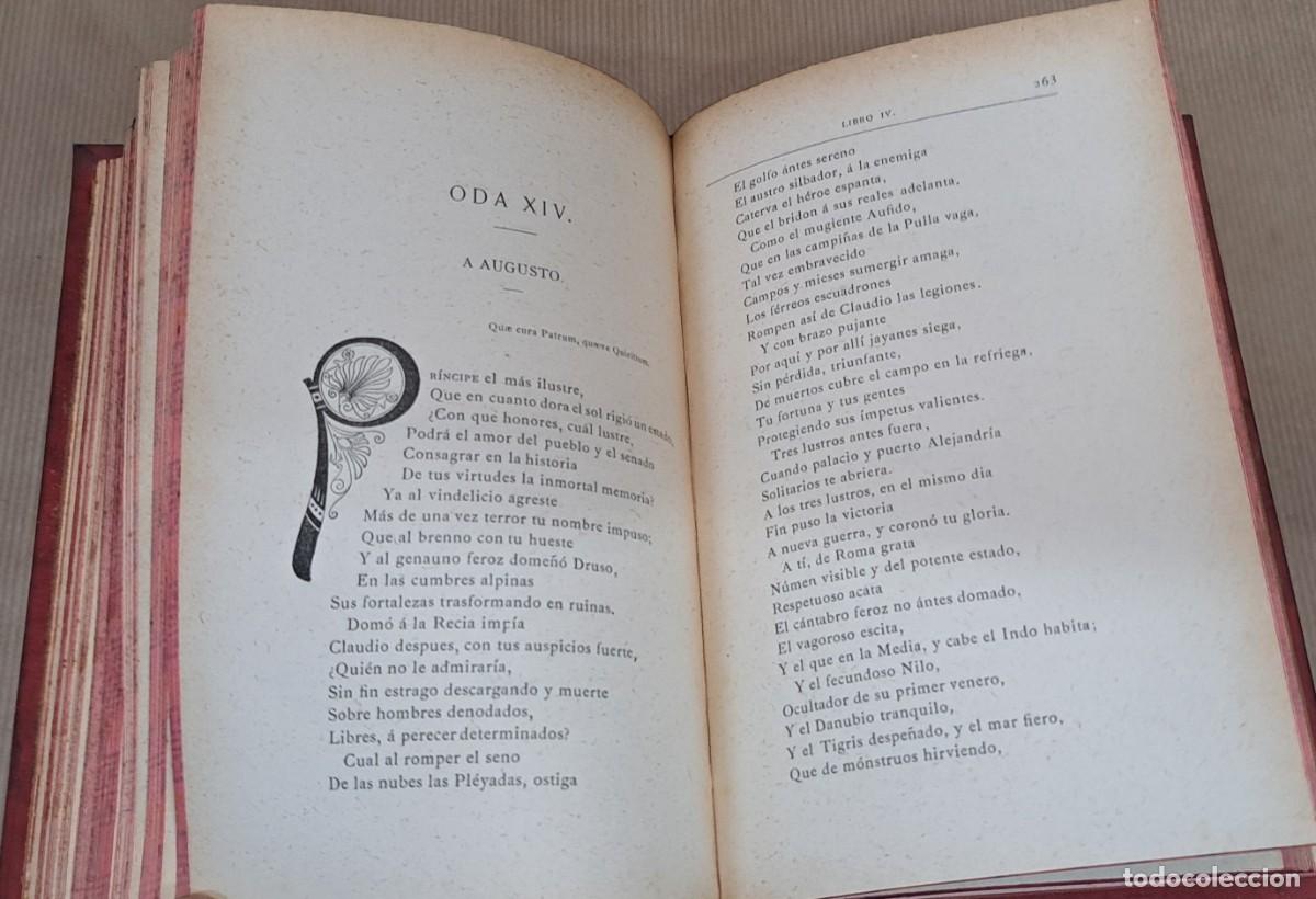 Libros antiguos: Odas de Q. Horacio Flaco a&ntilde;o 1882 - Foto 5