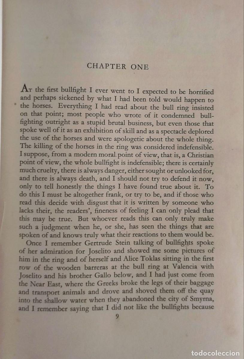 Libros antiguos: Death in the Afternoon. - HEMINGWAY, Ernest - Foto 6