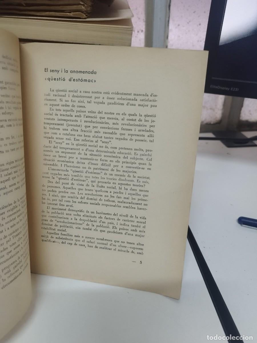 Libros antiguos: FOMENT DESTUDIS SOCIALS BARCELONA. PROGRAMA DE TREBALL PER A 1936. - Foto 4
