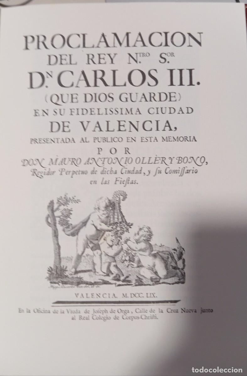 Libros antiguos: Proclamaci&oacute;n del Rey Ntro. Sor. Dn. Carlos III. - Foto 1