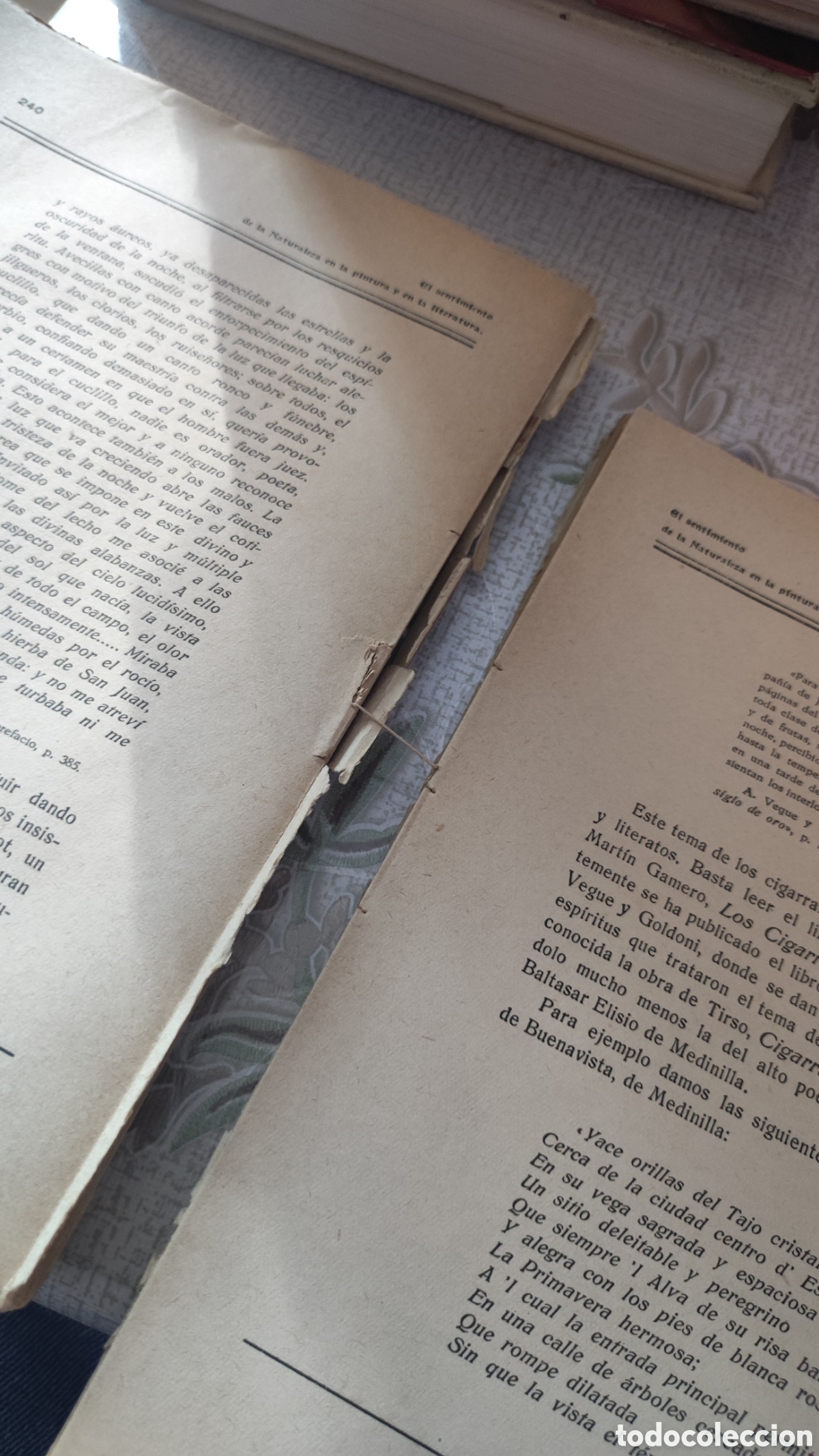 Libros antiguos: Libro el sentimiento de la naturaleza - Foto 6