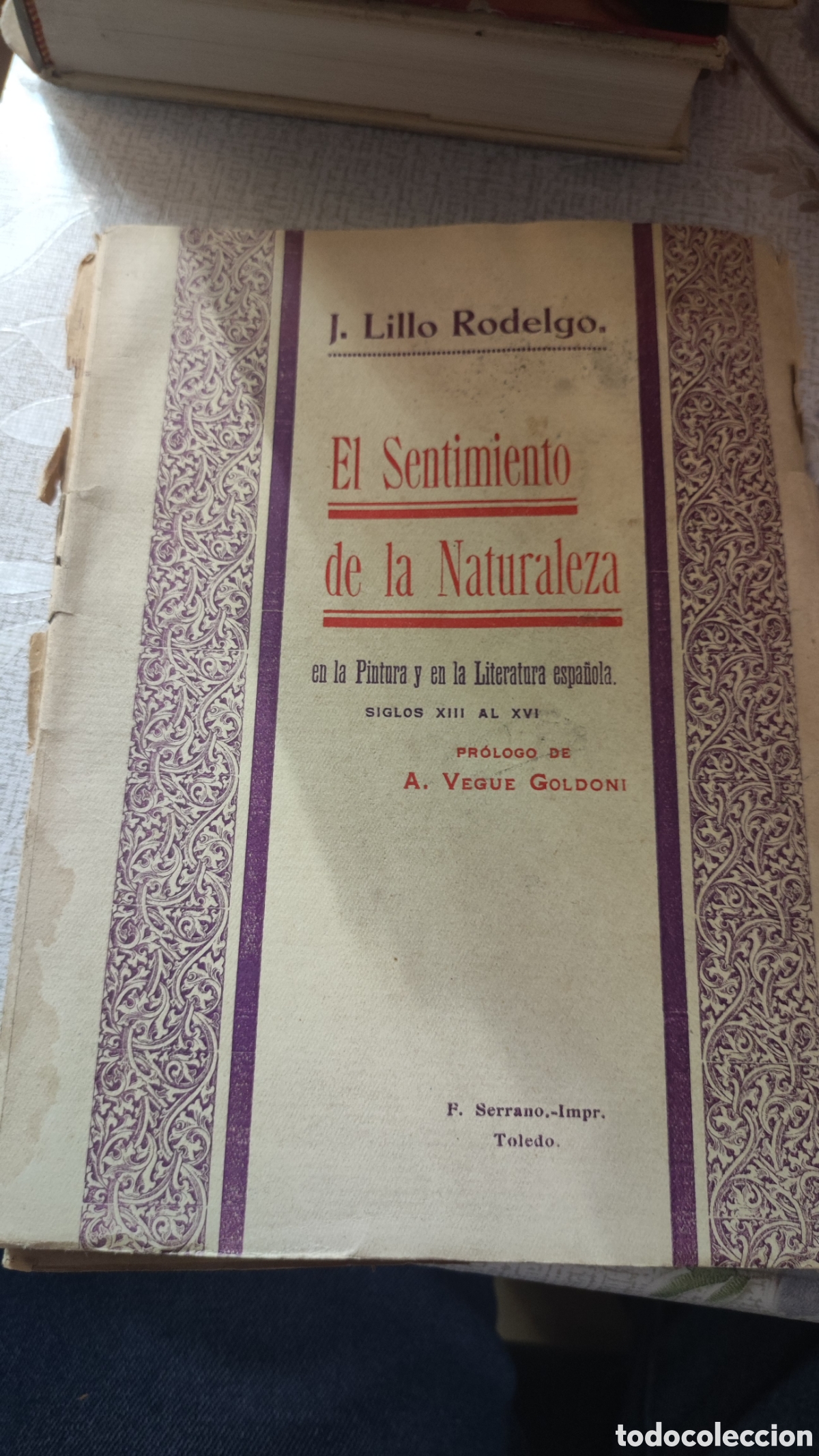 Libros antiguos: Libro el sentimiento de la naturaleza - Foto 1