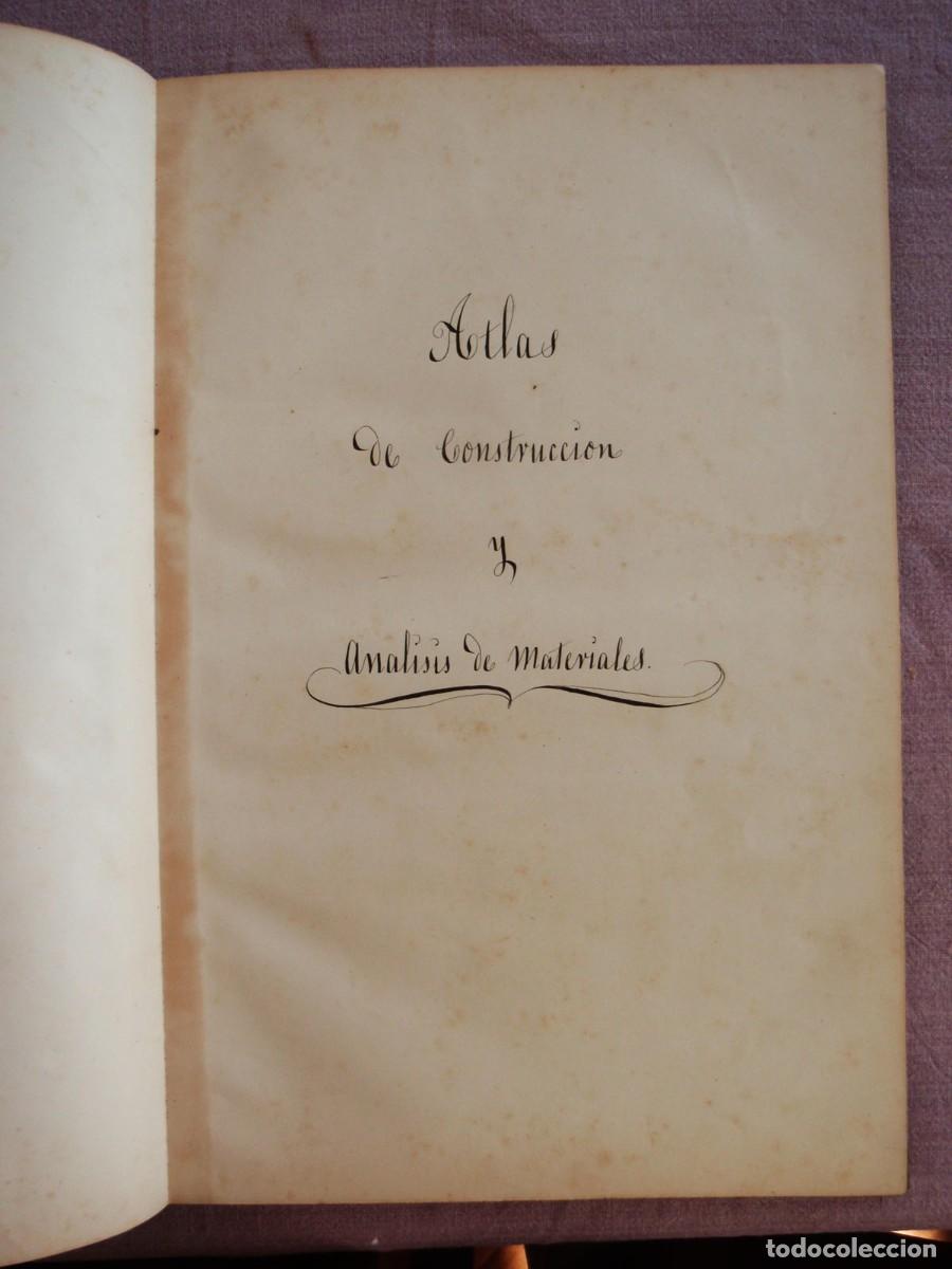 Libros antiguos: Atlas de Construcci&oacute;n J.B. - Foto 2