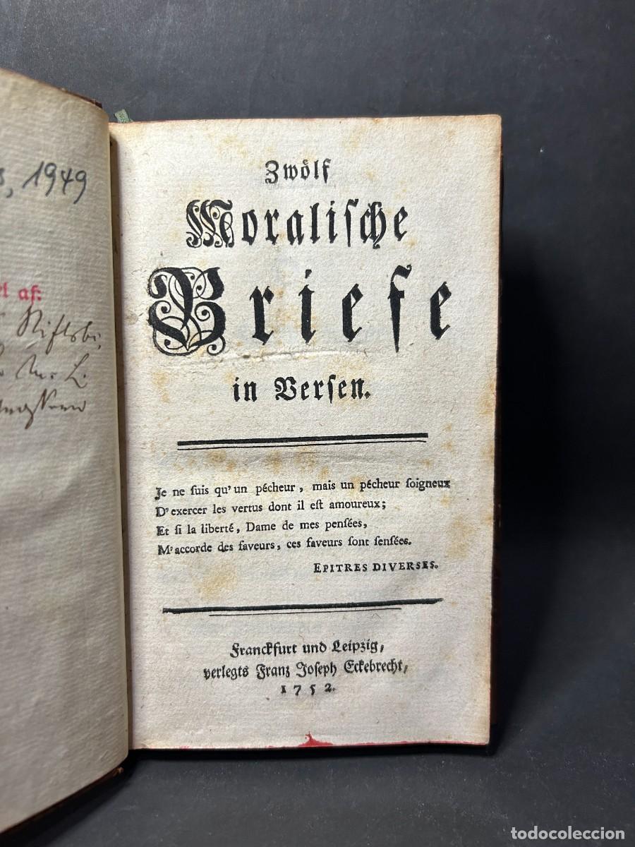 Libros antiguos: ZW&Ouml;LF - MORALIS BRIEFE - 1752 - Foto 1