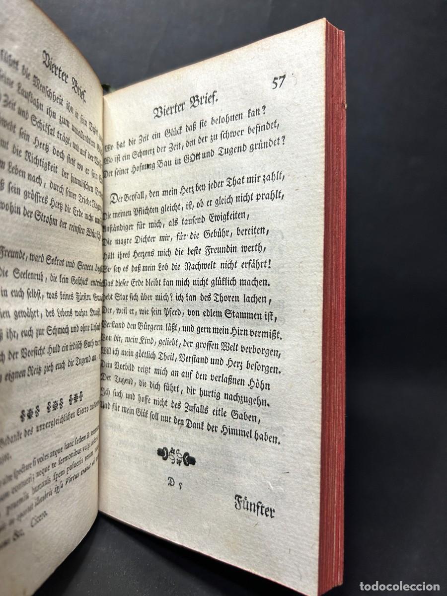 Libros antiguos: ZW&Ouml;LF - MORALIS BRIEFE - 1752 - Foto 4