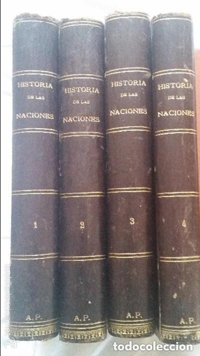 Libros antiguos: -Historia de las Naciones (4tomos). - Foto 1