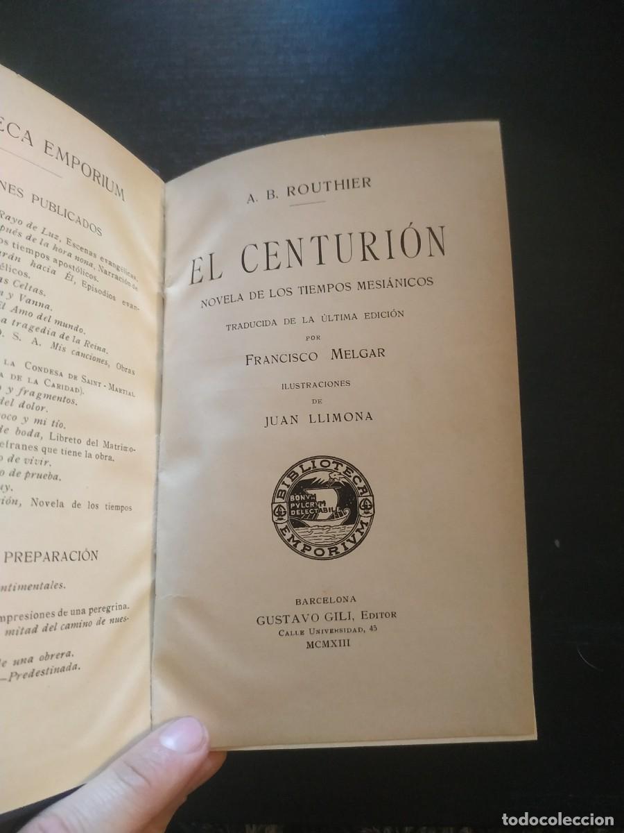 Libros antiguos: 1913. El centuri&oacute;n - A. B. Routhier. Gustavo Gili - Foto 4